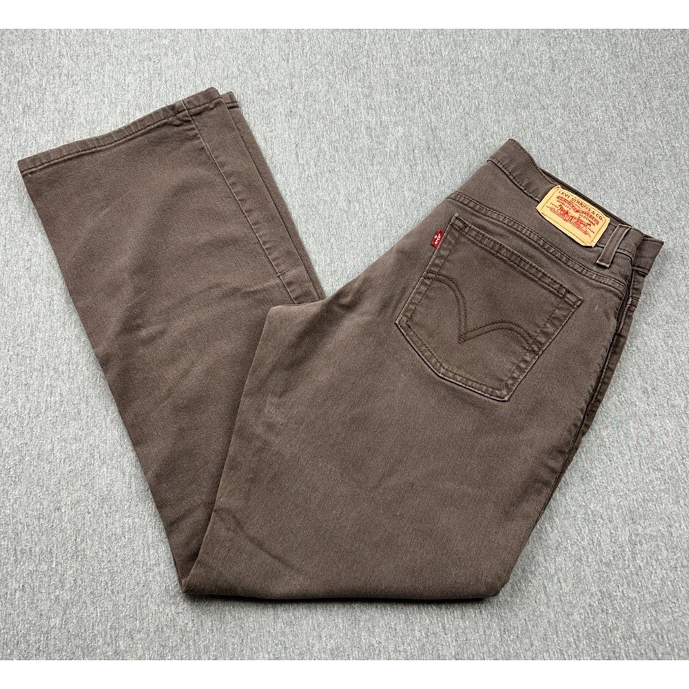 Levi's 550 Relaxed Bootcut Brown Jeans Women's 12M 32x30.5 Midrise Cowgirl